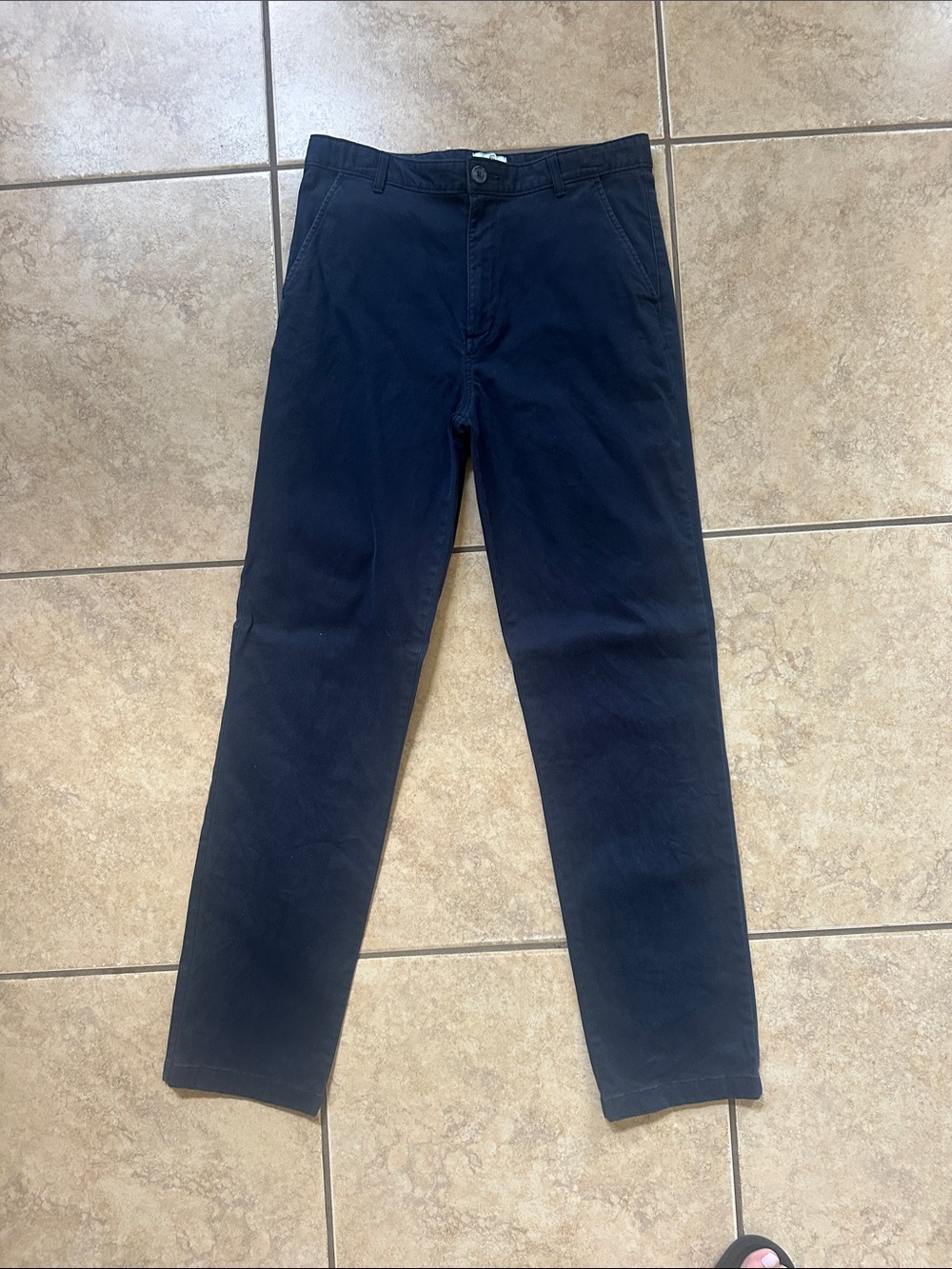 Class Club Navy Straight-Leg Kids Pants